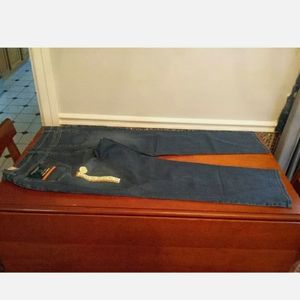 New Mountain Lake Stretch Jean Sz 18 Tall 38x33 Relaxed hip & thighs, taper Leg